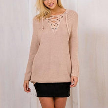 Women Warm Sweaters And Pullovers Long Sleeve Solid Color V-Neck Women Tops Clothing SM6