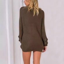 Women Warm Sweaters And Pullovers Long Sleeve Solid Color V-Neck Women Tops Clothing SM6