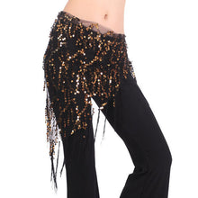 New Women Belly Dance Triangle Hand Make Sequin Tassles Mesh Hip Scarf Wrap 9 ColorsSM6
