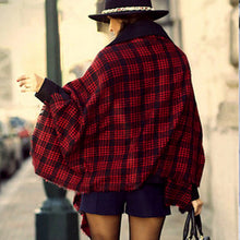 Women Blanket Oversized Tartan Plaid Scarf Wrap Shawl Poncho Jacket Coat Stole SM6