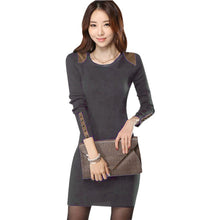 New Women Long Sleeve Bodycon Dress Crew Neck Club Evening Party Mini DressesSM6