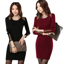 New Women Long Sleeve Bodycon Dress Crew Neck Club Evening Party Mini DressesSM6