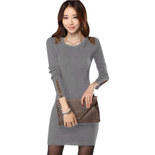 New Women Long Sleeve Bodycon Dress Crew Neck Club Evening Party Mini DressesSM6