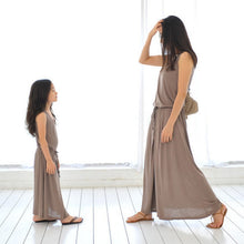 New Women Mother Daughter Matching Loose Dresses Girl Maxi Dress Clothes Outfit LE4 SM6
