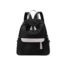Women Small Nylon Backpack Leather Zipper Casual Waterproof Schoolbag Travel Bag BlackDark Blue School Bags For Teenagers SM6