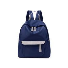 Women Small Nylon Backpack Leather Zipper Casual Waterproof Schoolbag Travel Bag BlackDark Blue School Bags For Teenagers SM6