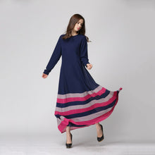 New Women's Sheer Chiffon Islamic Wear Abaya Jilbab Hijab Muslim Rainbow Dress PY3 SM6