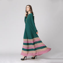New Women's Sheer Chiffon Islamic Wear Abaya Jilbab Hijab Muslim Rainbow Dress PY3 SM6