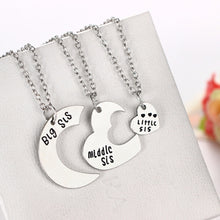 style broken heart 3 parts pendant necklace Sister Necklace Matching "Big middle Little "Sister Necklace Gift For Family SM6