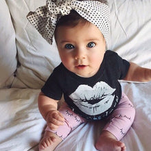 Newborn Baby Boys Girls Clothes Toddler Kids T-shirt TopsPants Outfit 2 Pieces Clothing Sets Suit SM6