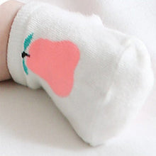 born Baby Infant Unisex Ankle Socks Pear Print Cotton Anti-slip Socks Crib Shoes Y2 SM6