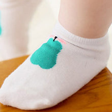 born Baby Infant Unisex Ankle Socks Pear Print Cotton Anti-slip Socks Crib Shoes Y2 SM6