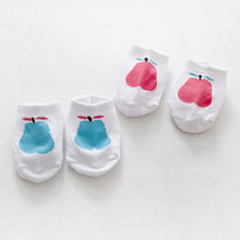born Baby Infant Unisex Ankle Socks Pear Print Cotton Anti-slip Socks Crib Shoes Y2 SM6