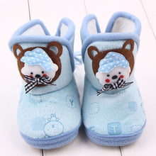 born Boys Girls Cartoon Prewalker Fleece Boots Baby Toddler Indoor Crib Shoes PY5 SM6