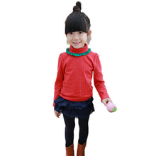 Newborn Kid Child Girl Flower Rim Turtleneck Tops Shirt T-Shirt Baby OutfitsSM6