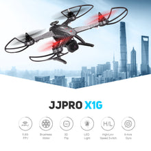 Original JJRC JJPRO X1G 24G 4CH 6-Axis 58G FPV RC Quadcopter with Brushless Motor RTF Drone Camera Drone SM6