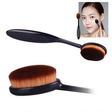 Newly Design 3pcs Makeup Brushes Toothbrush Oval Brush Foundation Brushes Cosmetic Puff SM6