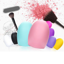 Newly Design 3pcs Makeup Brushes Toothbrush Oval Brush Foundation Brushes Cosmetic Puff SM6