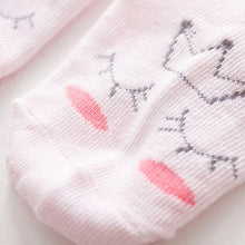 Nice Baby Cartoon Yellow/Pink Cotton Blend Ankle Slipper Anti Slip Soft Socks 0-4 Y SM6