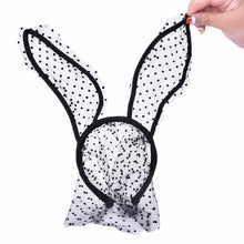 Novelty Mask Bunny Ears Veil Rabbit Ear Headb s Adult Sexy Black Eye Hair Accessories Women Lace Sexy Hair B  Halloween Acc SM6