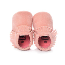 PU Suede Leather Newborn Baby Boy Girl Moccasins Soft Moccs Shoes 13 Colors Bebe Fringe Soft Soled Non-slip Footwear Crib Shoe SM6