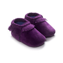 PU Suede Leather Newborn Baby Boy Girl Moccasins Soft Moccs Shoes 13 Colors Bebe Fringe Soft Soled Non-slip Footwear Crib Shoe SM6