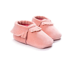 PU Suede Leather Newborn Baby Boy Girl Moccasins Soft Moccs Shoes 13 Colors Bebe Fringe Soft Soled Non-slip Footwear Crib Shoe SM6
