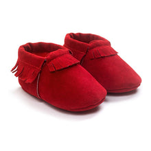 PU Suede Leather Newborn Baby Boy Girl Moccasins Soft Moccs Shoes 13 Colors Bebe Fringe Soft Soled Non-slip Footwear Crib Shoe SM6