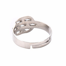 Pad Diy Silver -Plated Ring Blanks Glue On Cabochon Rings Base Anillo Adjustable RingFindings Material For H made SM6