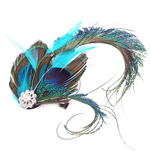Peacock Feather Rhinestone Hairpin Hair Clips Dance Party Wedding Hair Band Wear SM6