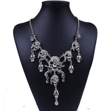 Pirates of the Caribbean Design Choker Jewelry Vintage Bones Chains Rhinestones Skulls Pendants Necklaces SM6