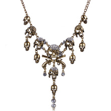 Pirates of the Caribbean Design Choker Jewelry Vintage Bones Chains Rhinestones Skulls Pendants Necklaces SM6
