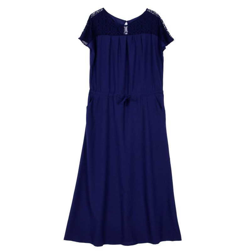 Plus Size Elegant Women Dresses Short Sleeve Evening Party Prom Long Maxi DressSM6