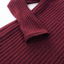 Plus Size Women Knitted Dress Solid Turtleneck Sweater Dress Long Sleeve Casual Party Mini Dress Long Ladies Pullover SM6