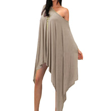 Plus Size Women Dress Off Shoulder Asymmetric Hem Mid-Calf Dress Robe Sexy Long Boho Party Dress Vestidos Plus Size XXXL SM6