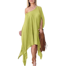 Plus Size Women Dress Off Shoulder Asymmetric Hem Mid-Calf Dress Robe Sexy Long Boho Party Dress Vestidos Plus Size XXXL SM6