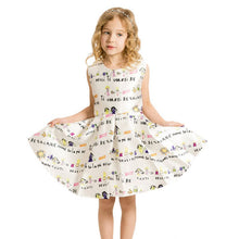 Princess Girl Dress Kids Cute Graffiti Drawing Patterns Dresses Meninas Vestidos PY2 SM6