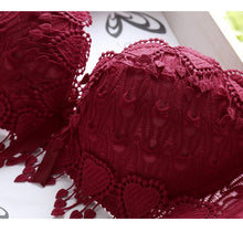 Pro Women Push Up Bra Set Girl Floral Lace Underwear Set Underwire Brassiere Outfit LE2 SM6