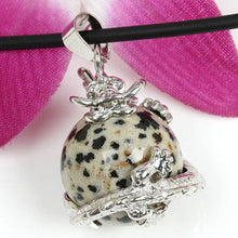 Punk Gems Dragon Wrap Inlaid Ball Charm Pendant Bead For Necklace Fashion Jewelry SM6