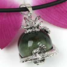Punk Gems Dragon Wrap Inlaid Ball Charm Pendant Bead For Necklace Fashion Jewelry SM6