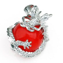 Punk Gems Dragon Wrap Inlaid Ball Charm Pendant Bead For Necklace Fashion Jewelry SM6