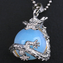 Punk Gems Dragon Wrap Inlaid Ball Charm Pendant Bead For Necklace Fashion Jewelry SM6