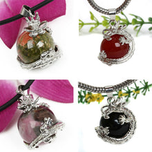 Punk Gems Dragon Wrap Inlaid Ball Charm Pendant Bead For Necklace Fashion Jewelry SM6