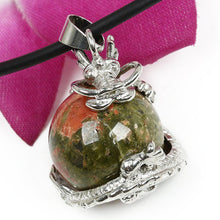Punk Gems Dragon Wrap Inlaid Ball Charm Pendant Bead For Necklace Fashion Jewelry SM6