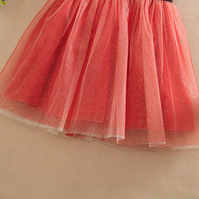 Red/Beige/Gray Girls Clothes Infant Sleeveless Kids Prom Dresses Tulle Sequins Princess Dress Costumes SM6