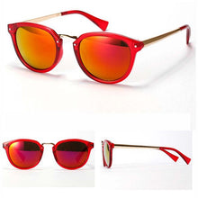 Retro Sunglasses Brand Designer Women Mirrored Lens Sun Glasses Candy Color Eyeglasses Palstic FrameSM6