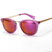 Retro Sunglasses Brand Designer Women Mirrored Lens Sun Glasses Candy Color Eyeglasses Palstic FrameSM6