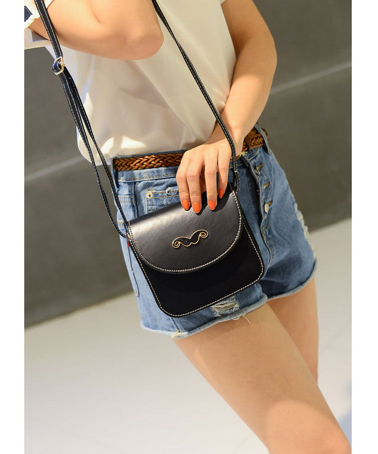 Retro Women Crossbody Bags Beard PU Leather Shoulder Messenger Bag Small Handbag Satchel Women Tote Bag Bolsa SM6