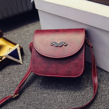 Retro Women Crossbody Bags Beard PU Leather Shoulder Messenger Bag Small Handbag Satchel Women Tote Bag Bolsa SM6