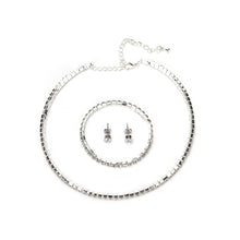Rhinestone Crystal Choker Necklace Earrings   Bracelet Wedding Jewelry Sets Earrings Necklaces Bracelet Jewelry Sets SM6